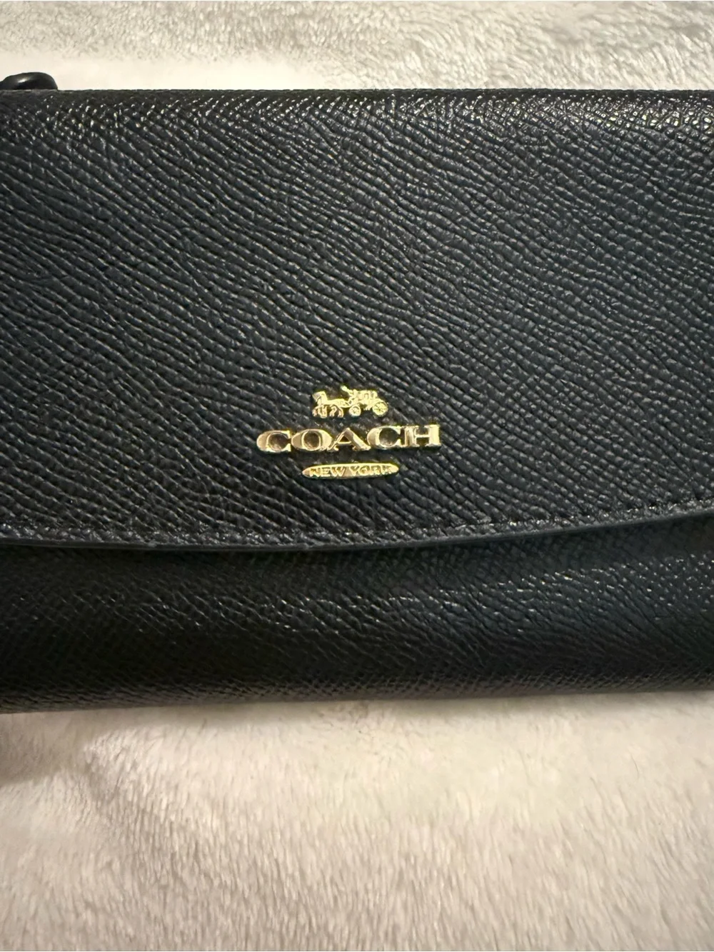Coach crossgrain leather